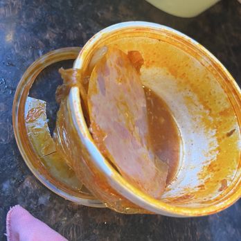 Jang Won Ban Jum - Container all melted for to-go order before eating - Korean Near Me - Centreville, Virginia Jang Won Ban Jum - Container all melted for to-go order before eating - Korean Near Me - Centreville, Virginia