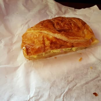 Kolsa’s Donuts - Half of a ham, egg and cheese croissant - Donuts Near Me - San Jacinto, California Kolsa’s Donuts - Half of a ham, egg and cheese croissant - Donuts Near Me - San Jacinto, California