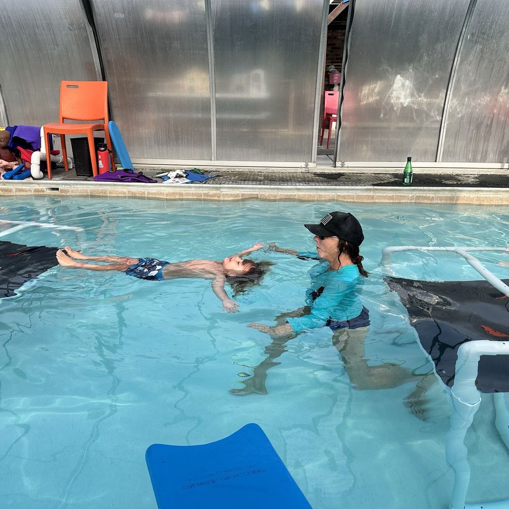 Jonah learning survival swimming with Miss Kris at French Valley Swim School Jonah learning survival swimming with Miss Kris at French Valley Swim School