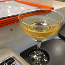 Revamp Nail Spa - White wine in a margarita glass!