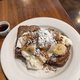 -Banana Foster French Toast- -Banana Foster French Toast-