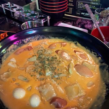 One Shot Pocha - Rose tteokbeokki. - Korean Near Me - Houston, Texas One Shot Pocha - Rose tteokbeokki. - Korean Near Me - Houston, Texas