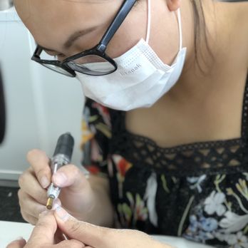 H2K Nail Spa 2 - Angel working hard to give me a new set of the wonderful dip nails - Nail Salons Near Me - Slidell, Louisiana H2K Nail Spa 2 - Angel working hard to give me a new set of the wonderful dip nails - Nail Salons Near Me - Slidell, Louisiana