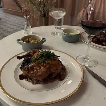 Noisette Restaurant & Bakery - Poussin Farci Aux Riz Noir - French Near Me - Denver, Colorado Noisette Restaurant & Bakery - Poussin Farci Aux Riz Noir - French Near Me - Denver, Colorado