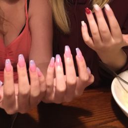 Crooked nails on the right Crooked nails on the right