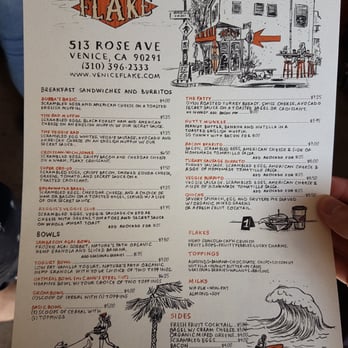 Flake - Menu - Breakfast & Brunch Near Me - Venice, California Flake - Menu - Breakfast & Brunch Near Me - Venice, California