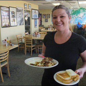Voyager Restaurant - Meet Krista, my friendly server, who brings my amazing breakfast to me with a smile. - American Near Me - Mojave, California