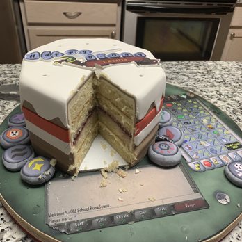 Cake By Jason Hisley - Old School RuneScape (mmorpg video game) themed cake for my husband's birthday, it looks just like the in-game cake even when sliced! - Patisserie/Cake Shop Near Me - Timonium, Maryland Cake By Jason Hisley - Old School RuneScape (mmorpg video game) themed cake for my husband's birthday, it looks just like the in-game cake even when sliced! - Patisserie/Cake Shop Near Me - Timonium, Maryland