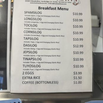 Kusina Ni Kuya - Breakfast menu - Filipino Near Me - Northridge, California Kusina Ni Kuya - Breakfast menu - Filipino Near Me - Northridge, California