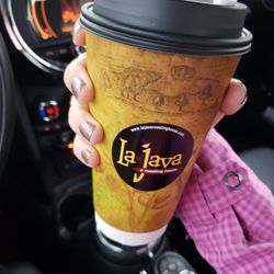 La Java Roasting House - My pumpkin chai. Somehow a $1 more than last week... 