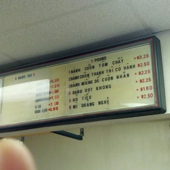 Lo Banh Cuon - Menu board - Vietnamese Near Me - San Jose, California