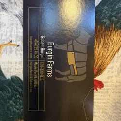 Burgin Farm Stand - Business card