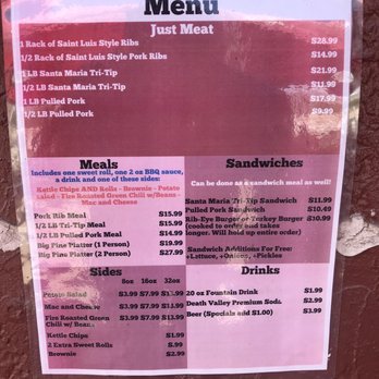 Copper Top BBQ - Menu - Barbeque Near Me - Big Pine, California Copper Top BBQ - Menu - Barbeque Near Me - Big Pine, California