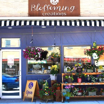 Blossoming Creations - Our beautiful storefront in downtown Emmetsburg, IA - Florists Near Me - Emmetsburg, Iowa