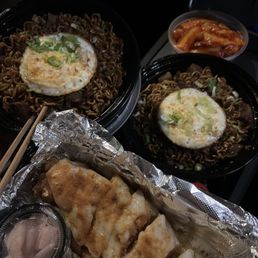 Pork Belly Rice Crepe Wraps & Braised Pork Belly noodles