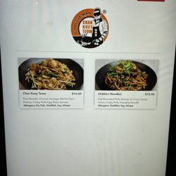Menu as of 7/1/21