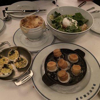 Bouchon - French onion soup, deviled eggs, escargots, Lyonnaise salad. - French Near Me - Las Vegas, Nevada