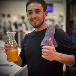 European Fitness Center - Adley is the owner operator of the new shake bar on the 2d floor of the gym "775 Protein Hub". He also owns Alpine Nutrition.