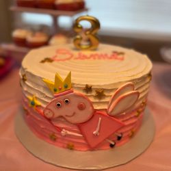 Ashley’s Sugar On Top - My daughters Peppa Pig chocolate Birthday cake, it was so DELICIOUS!!!