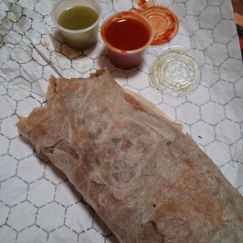 Los Sanchez Grill - Los Sanchez Grill "Diablo Burrito." Steak, chicken, cheese, bacon, green chile, and potato. Hard to beat at any price. - Food Trucks Near Me - Las Cruces, New Mexico