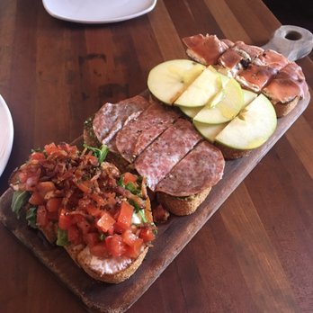 Postino Central - Bruschetta flight - bacon arugula, pesto salami, Brie apple, fig prosciutto - Wine Bars Near Me - Phoenix, Arizona