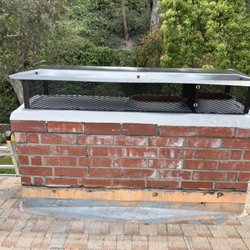 Tobi’s Chimney And Vent Care - New crown, brick repair, and multi flue cap with a baffle in mission viejo