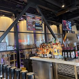 Back of bar/menu