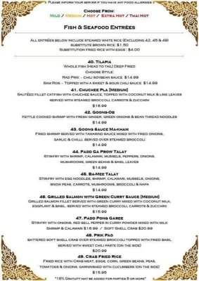 Menu photo 7 Thai Connection Columbus, IN