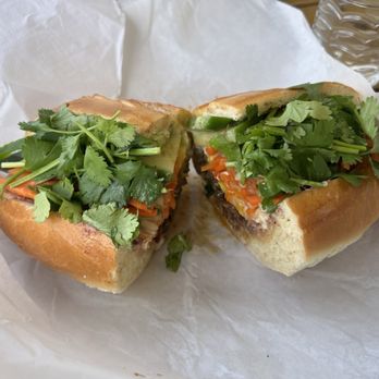 Mango and Mint - Phenomenal char siu (bbq pork) banh mi + added egg. This is the ONE. - Vietnamese Near Me - Alameda, California Mango and Mint - Phenomenal char siu (bbq pork) banh mi + added egg. This is the ONE. - Vietnamese Near Me - Alameda, California