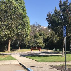 Ashland Community Center - Walkway, bench, grass, trees