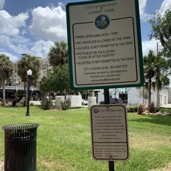 Albert Park - Sign