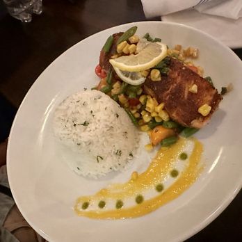 The Naked Pig - Blackened Salmon - New American Near Me - New York, New York The Naked Pig - Blackened Salmon - New American Near Me - New York, New York