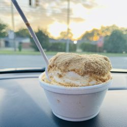 Custard Company - Loaded Apple pie cone in a cup