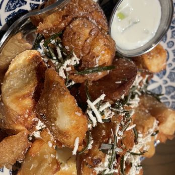 Aba - Crispy potatoes - Mediterranean Near Me - Austin, Texas Aba - Crispy potatoes - Mediterranean Near Me - Austin, Texas
