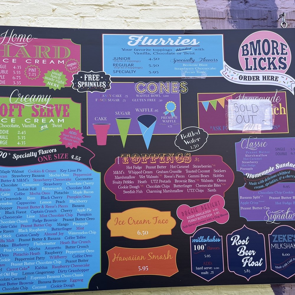 Bmore Licks - Ice Cream & Frozen Yogurt Near Me - Baltimore, Maryland Bmore Licks - Ice Cream & Frozen Yogurt Near Me - Baltimore, Maryland