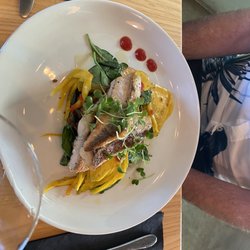Passo - Delicious beautifully presented fish of day with pickled fennel and saffron