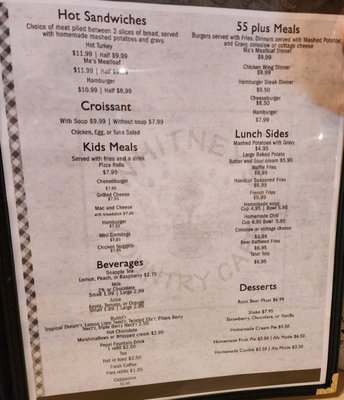 Menu photo 6 Whitney’s Country Cafe Sandstone, MN Menu photo 6 Whitney’s Country Cafe Sandstone, MN