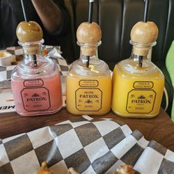T&T Daiquiri Spot - Patron flight- blueberry Lemonade (not pictured) is my favorite!