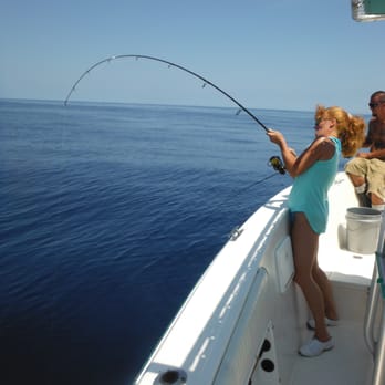 Big Fish Charters - Chris reeling one in - Fishing Near Me - Tybee Island, Georgia