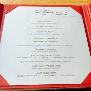 Sushi Taro - Kaiseki menu, 9 courses. - Sushi Bars Near Me - Washington, DC, District of Columbia Sushi Taro - Kaiseki menu, 9 courses. - Sushi Bars Near Me - Washington, DC, District of Columbia