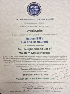Menu photo 2 Nathan Bill's Bar & Restaurant Springfield, MA Menu photo 2 Nathan Bill's Bar & Restaurant Springfield, MA