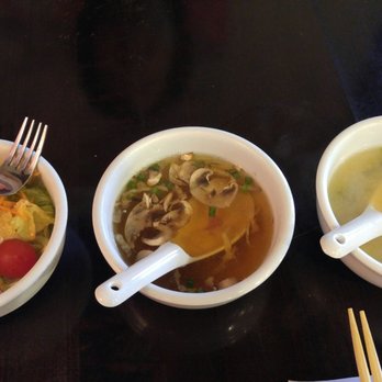 Benihana - Beaverton - The sides came pretty quickly. Salad, mushroom soup and miso soup - Sushi Bars Near Me - Beaverton, Oregon