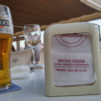 Boston Tavern - Contact info. In case you forgot where you are - look at the dispenser in front of you - Pubs Near Me - Torrevieja, A