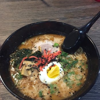 Raijin Ramen - Tonkotsu with black roasted garlic. - Ramen Near Me - Tucson, Arizona Raijin Ramen - Tonkotsu with black roasted garlic. - Ramen Near Me - Tucson, Arizona
