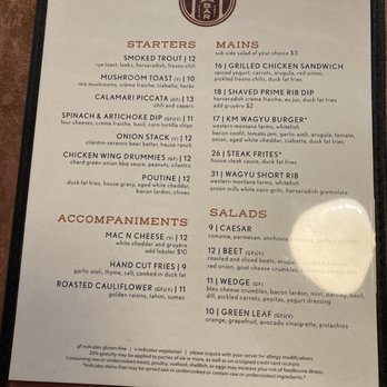 KM Bar - Food menu - Cocktail Bars Near Me - Kalispell, Montana KM Bar - Food menu - Cocktail Bars Near Me - Kalispell, Montana