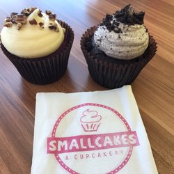 Smallcakes Cupcakery And Creamery - Red Velvet and Cookies & Cream
