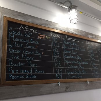 Catch Oyster Bar - That ain't a beer menu! - Seafood Near Me - Patchogue, New York