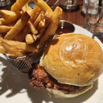 Friedman's - Fried Chicken sandwich without fixings added habernero honey instead - Breakfast & Brunch Near Me - New York, New York Friedman's - Fried Chicken sandwich without fixings added habernero honey instead - Breakfast & Brunch Near Me - New York, New York