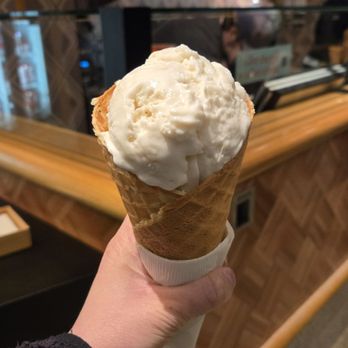 Salt & Straw - One scoop of coconut cake & pineapple jam ice cream on a waffle cone - Ice Cream & Frozen Yogurt Near Me - Kirkland, Washington Salt & Straw - One scoop of coconut cake & pineapple jam ice cream on a waffle cone - Ice Cream & Frozen Yogurt Near Me - Kirkland, Washington