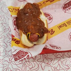 Ben’s Chili Bowl - Spicy chili half smoke